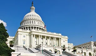 a government building with rotunda