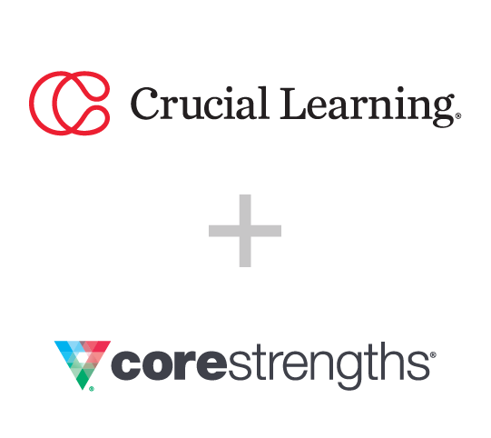 Core Strengths logo and Crucial Learning logo