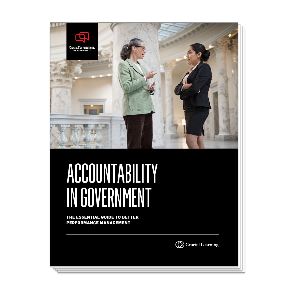 ebook cover with two government employees talking