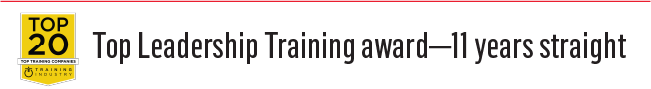 Top Leadership Training 11 Years Straight