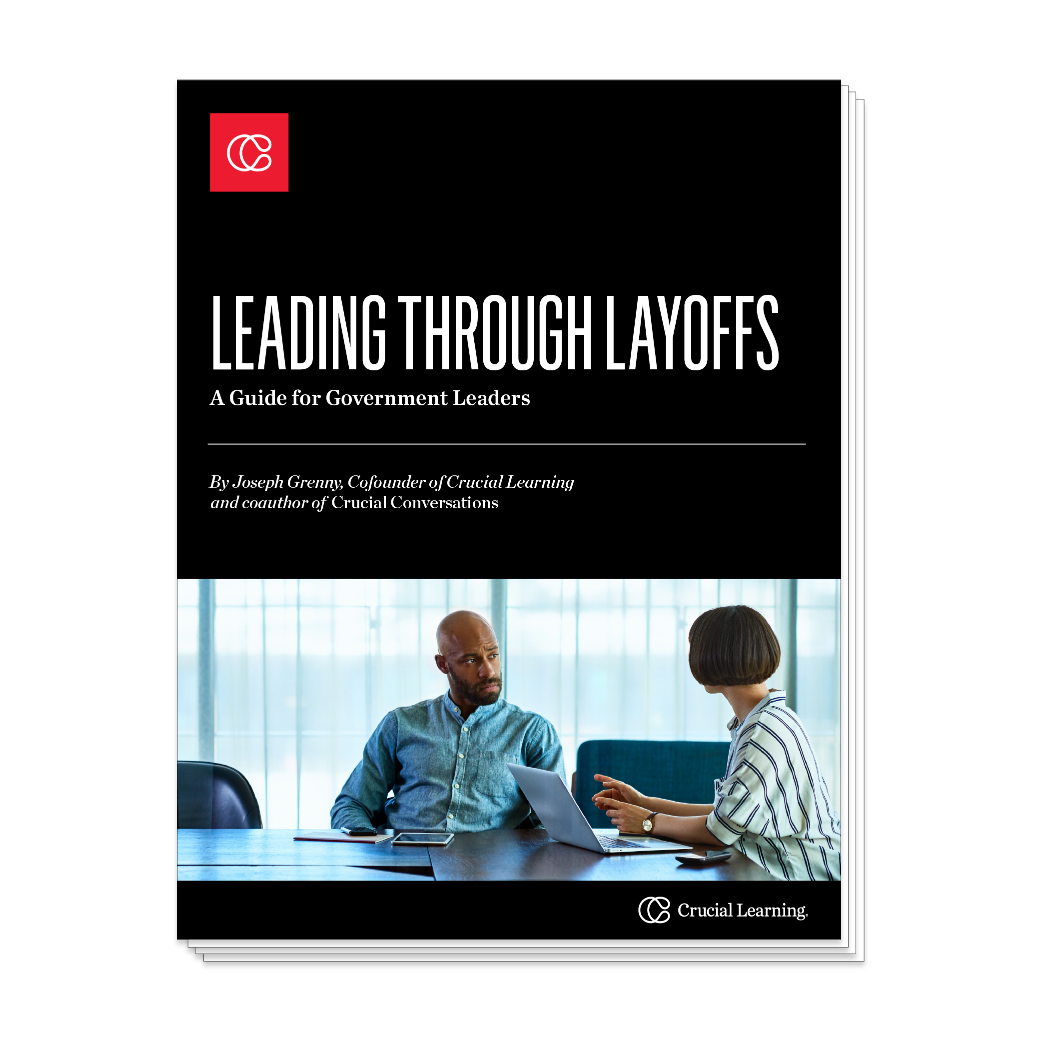 Leading Through Layoffs ebook cover